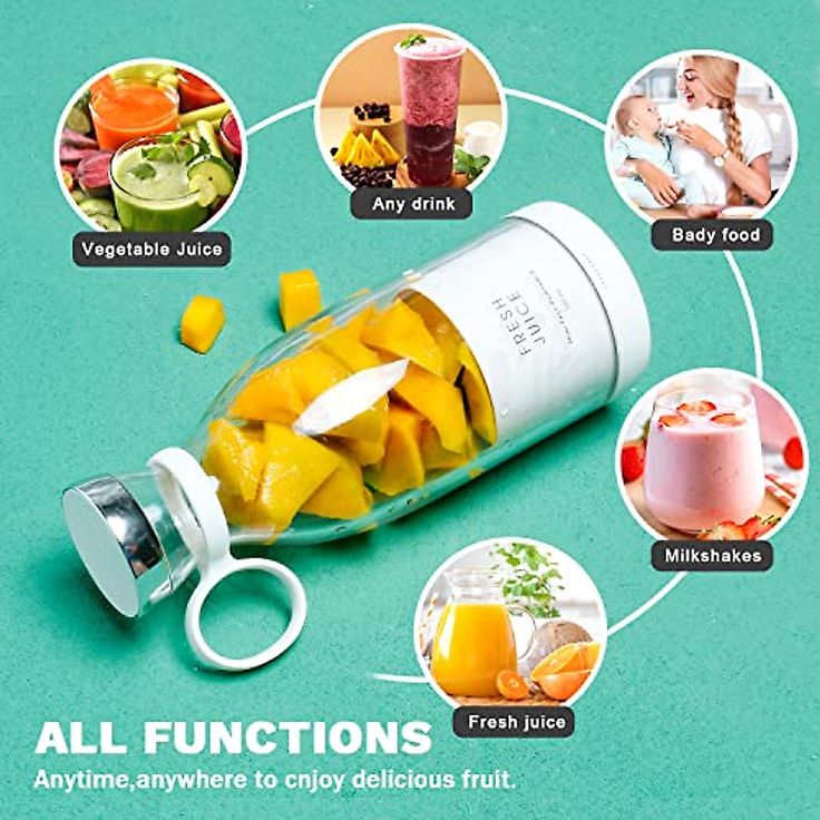 Portable Mini Juice mixer with USB Rechargeable
