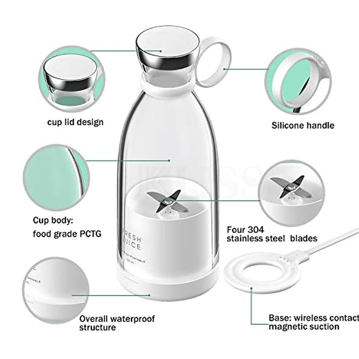 Portable Mini Juice mixer with USB Rechargeable