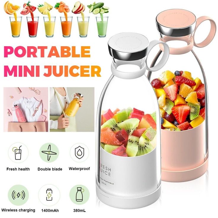 Portable Mini Juice Blender With USB Rechargable